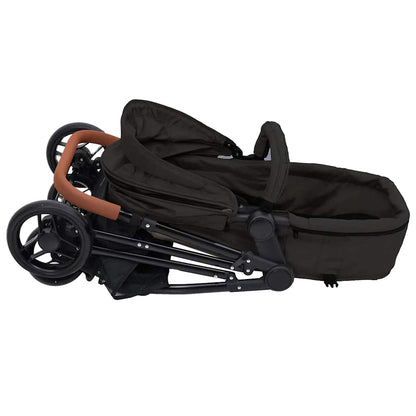 3-in-1 Kinderwagen Anthrazit und Schwarz, Hellgrau und Schwarz Stahl - Yekta