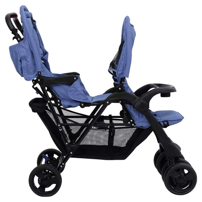 Tandem-Kinderwagen Stahl für Zwillings- und Geschwisterkinder - Yekta