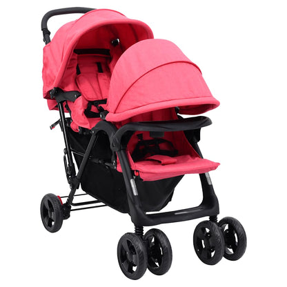 Tandem-Kinderwagen Stahl für Zwillings- und Geschwisterkinder - Yekta