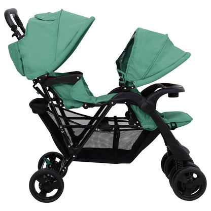 Tandem-Kinderwagen Stahl für Zwillings- und Geschwisterkinder - Yekta