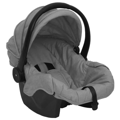 3-in-1 Kinderwagen in Hellgrau und Dunkelgrau mit Schwarz - Yekta