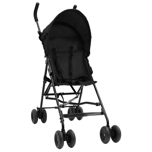 Kinderwagen Anthrazit und Schwarz Stahl - Yekta