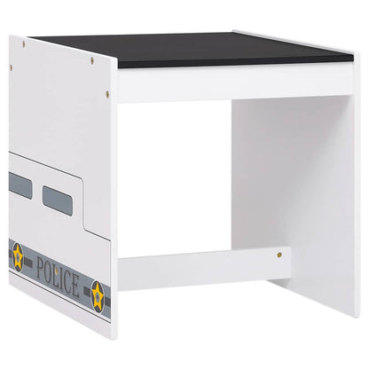 3-tlg. Kindertisch und Stuhl Set mit Fahrzeug-Design MDF - Yekta