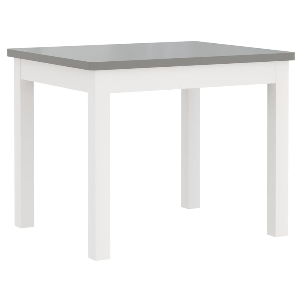 3-tlg. Kinder-Sitzgruppe Weiß MDF - Yekta