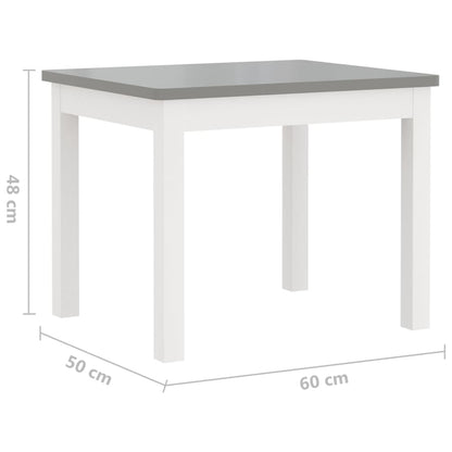 3-tlg. Kinder-Sitzgruppe Weiß MDF - Yekta