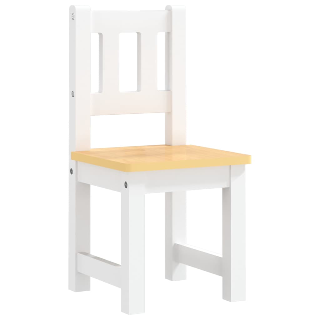 3-tlg. Kinder-Sitzgruppe Weiß MDF - Yekta