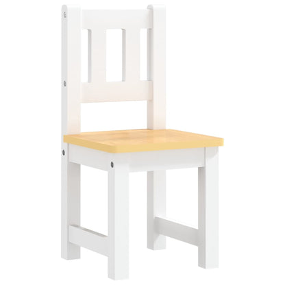 3-tlg. Kinder-Sitzgruppe Weiß MDF - Yekta