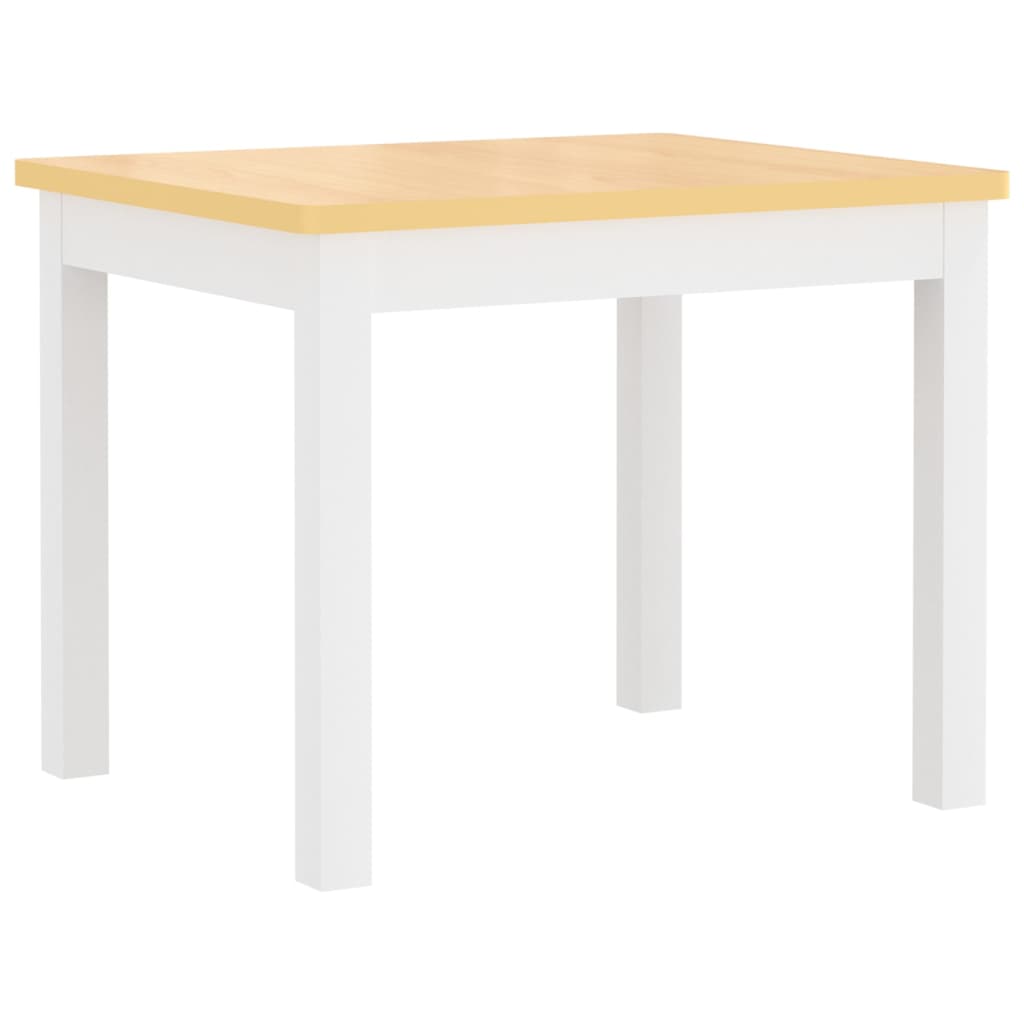 3-tlg. Kinder-Sitzgruppe Weiß MDF - Yekta