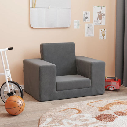 Kindersofa Weich Plüsch für Kinder, Schlafsofa in verschiedenen Farben - Yekta