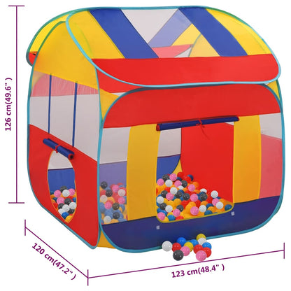 Spielzelt mit Bällen 123x120x126 cm und XXL - Yekta