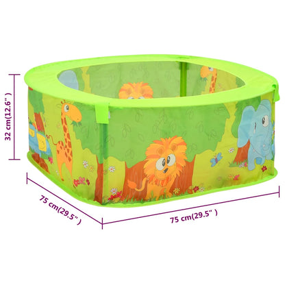 Bällebad mit Bällen für Kinder 75x75x32 cm - Yekta