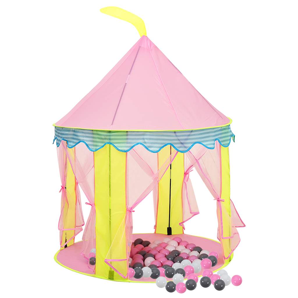 Kinder-Spielzelt mit 250 Bällen 100x100x127 cm und 69x94x104 cm - Yekta