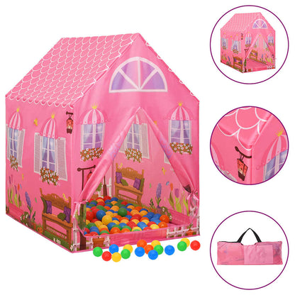 Kinder-Spielzelt mit 250 Bällen 100x100x127 cm und 69x94x104 cm - Yekta