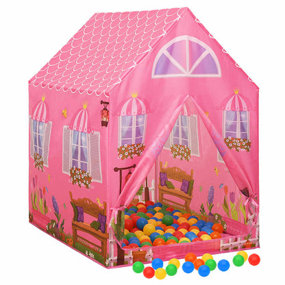 Kinder-Spielzelt mit 250 Bällen 100x100x127 cm und 69x94x104 cm - Yekta