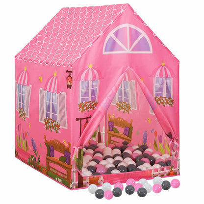 Kinder-Spielzelt mit 250 Bällen 100x100x127 cm und 69x94x104 cm - Yekta