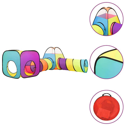 Spielzelt mit 250 Bällen für Kinder - Spielzelt 190x264x90 cm und 338x123x111 cm - Yekta