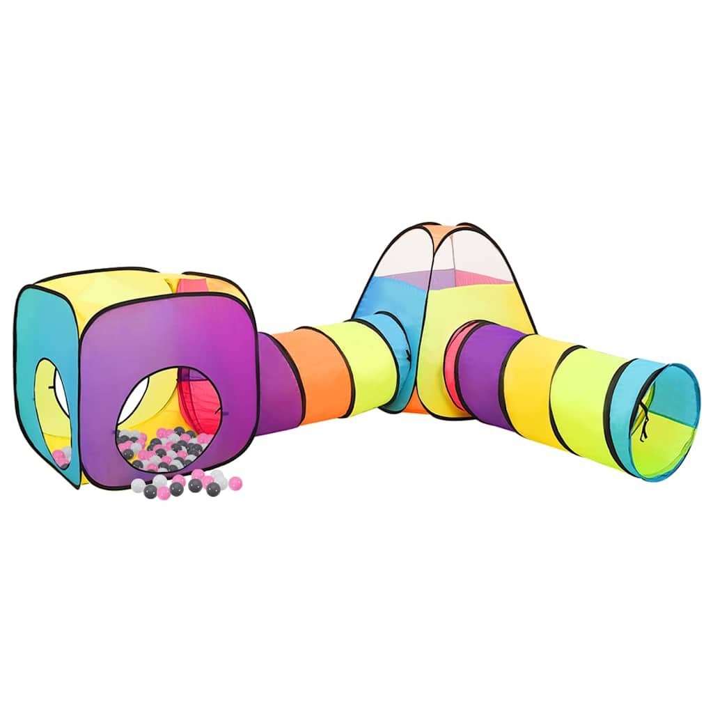 Spielzelt mit 250 Bällen für Kinder - Spielzelt 190x264x90 cm und 338x123x111 cm - Yekta