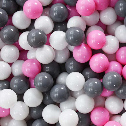 Spieltunnel für Kinder mit 250 Bällen und 245 cm aus Polyester, Mehrfarbig - Yekta