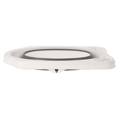 Bathroom Solutions Baby-Badewanne Faltbar Weiß und Grau - Yekta