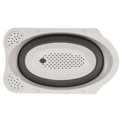 Bathroom Solutions Baby-Badewanne Faltbar Weiß und Grau - Yekta