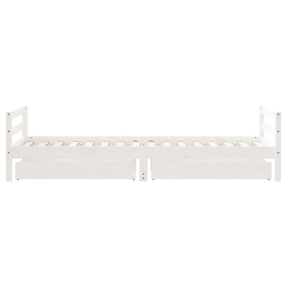 Kinderbett mit Schubladen Massivholz Kiefer 70x140cm-90x200cm - Yekta
