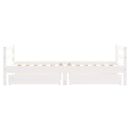Kinderbett mit Schubladen Massivholz Kiefer 70x140cm-90x200cm - Yekta