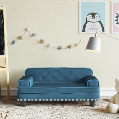 Kindersofa Samt und Stoff in verschiedenen Größen und Farben