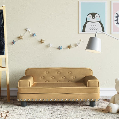 Kindersofa Samt und Stoff in verschiedenen Größen und Farben