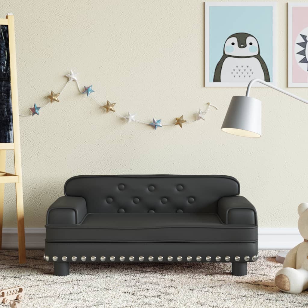 Kindersofa Kunstleder in verschiedenen Größen und Farben - Yekta