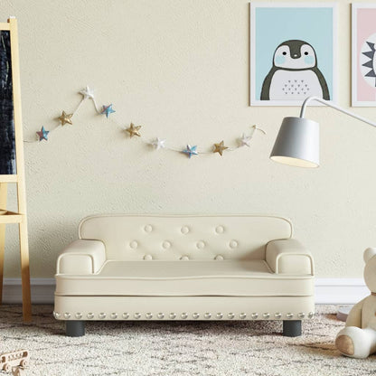 Kindersofa Kunstleder in verschiedenen Größen und Farben - Yekta