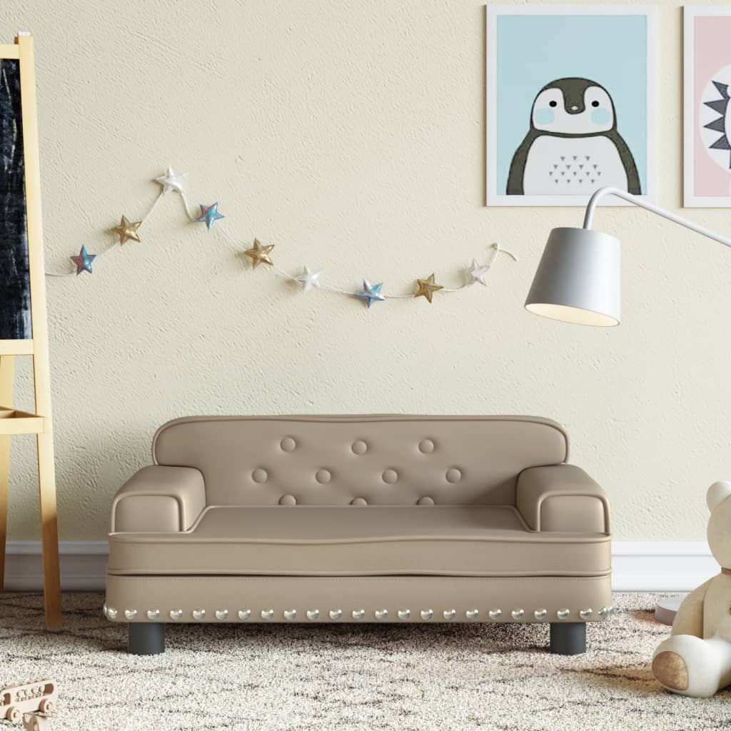 Kindersofa Kunstleder in verschiedenen Größen und Farben - Yekta