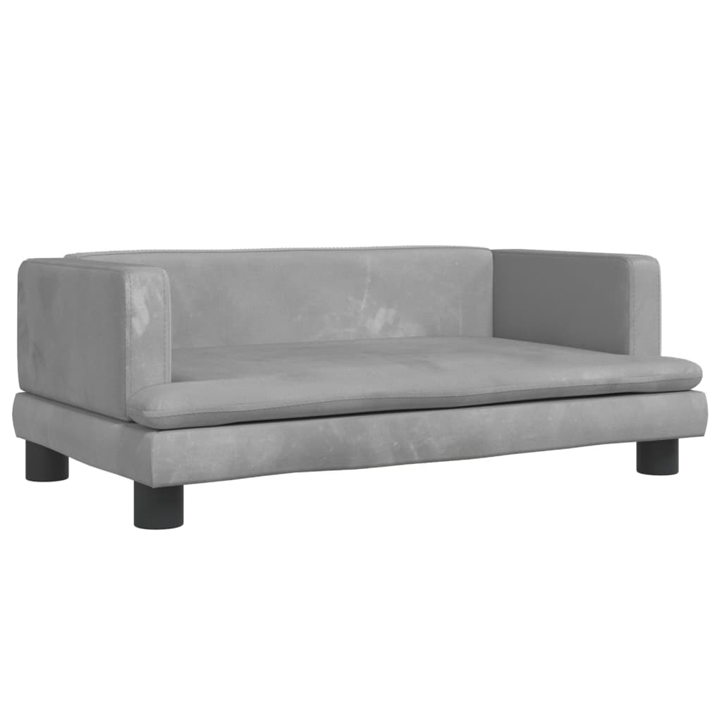 Kindersofa Samt 60x40x30 cm und 80x45x30 cm - Yekta
