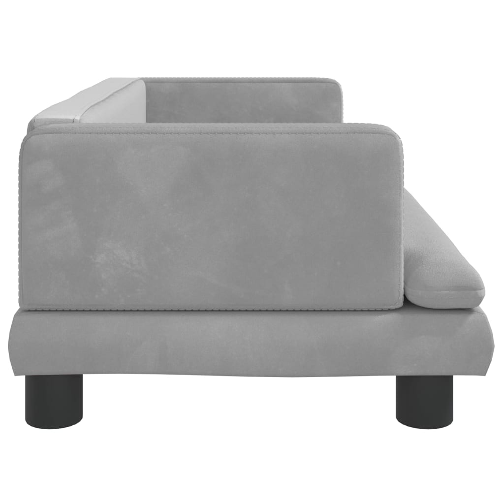 Kindersofa Samt 60x40x30 cm und 80x45x30 cm - Yekta