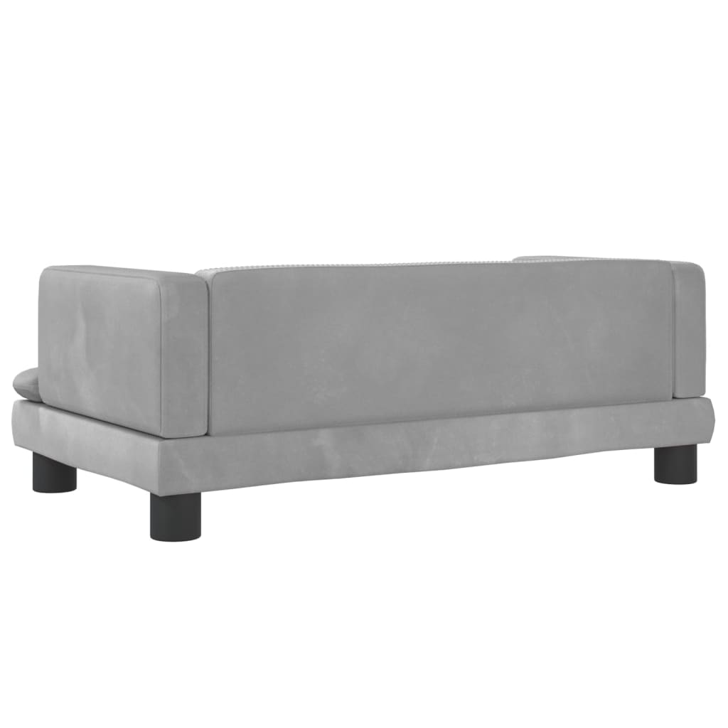 Kindersofa Samt 60x40x30 cm und 80x45x30 cm - Yekta