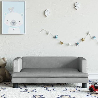 Kindersofa Samt 60x40x30 cm und 80x45x30 cm - Yekta