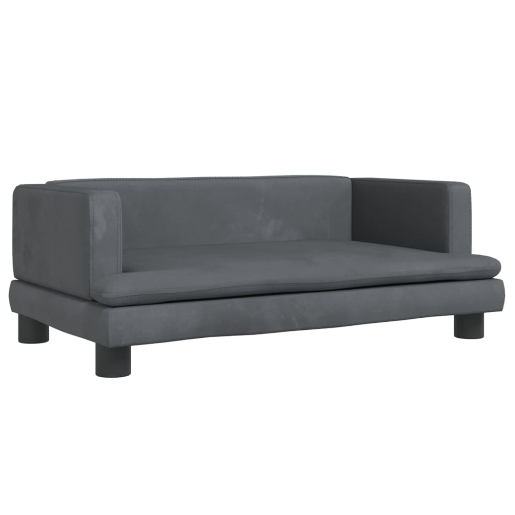 Kindersofa Samt 60x40x30 cm und 80x45x30 cm - Yekta