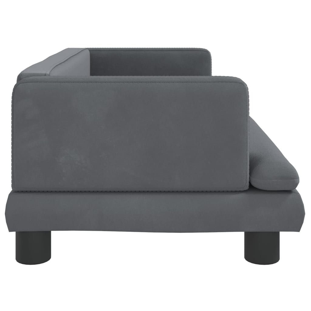 Kindersofa Samt 60x40x30 cm und 80x45x30 cm - Yekta