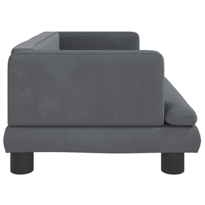Kindersofa Samt 60x40x30 cm und 80x45x30 cm - Yekta