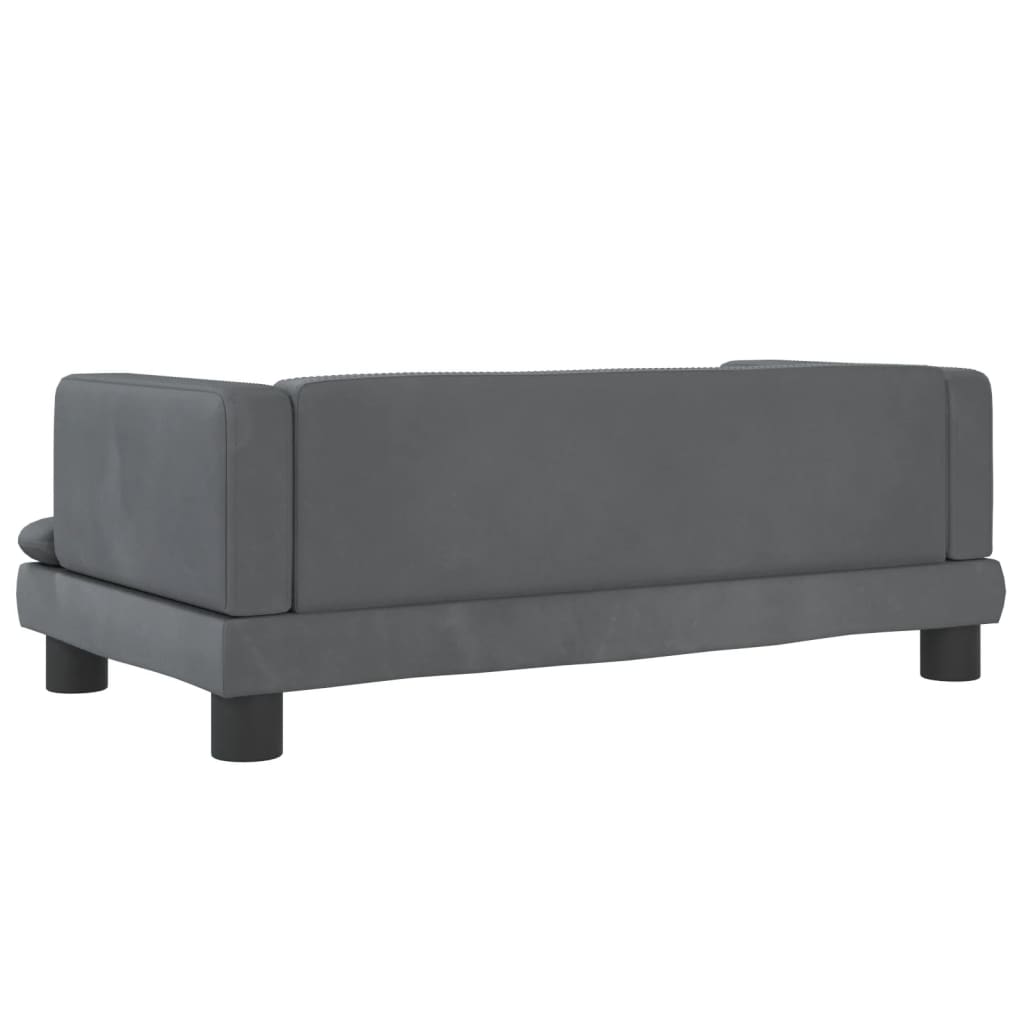 Kindersofa Samt 60x40x30 cm und 80x45x30 cm - Yekta