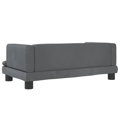 Kindersofa Samt 60x40x30 cm und 80x45x30 cm - Yekta