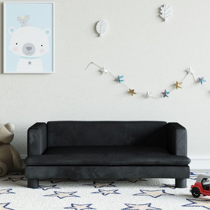 Kindersofa Samt 60x40x30 cm und 80x45x30 cm - Yekta