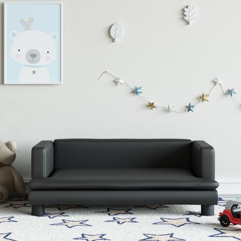 Kindersofa Kunstleder 60x40x30 cm und 80x45x30 cm - Yekta