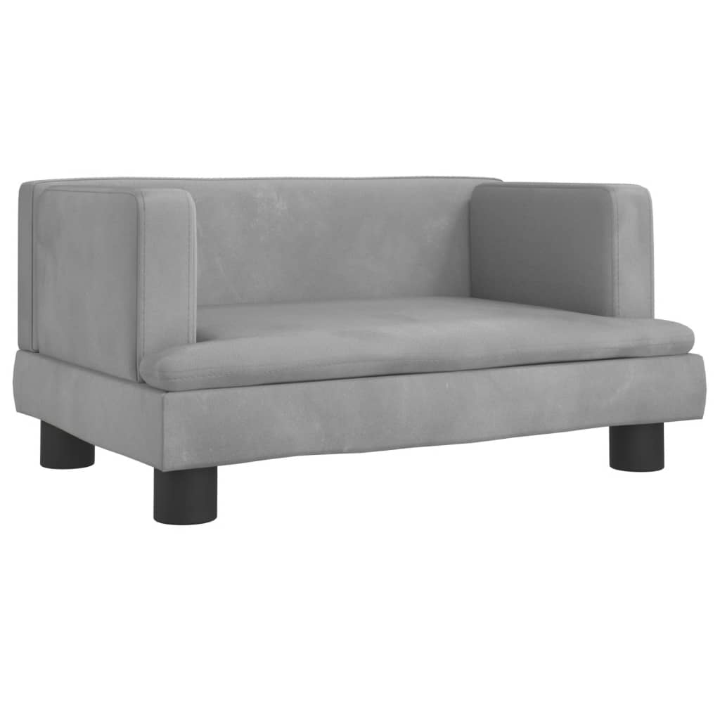 Kindersofa Samt 60x40x30 cm und 80x45x30 cm - Yekta
