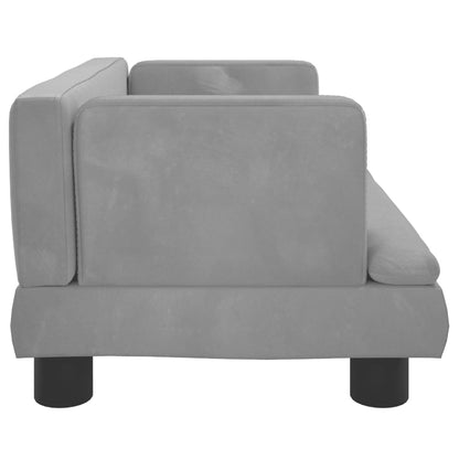Kindersofa Samt 60x40x30 cm und 80x45x30 cm - Yekta