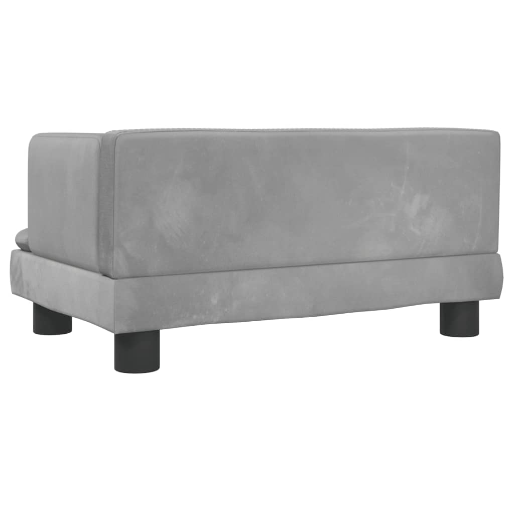 Kindersofa Samt 60x40x30 cm und 80x45x30 cm - Yekta