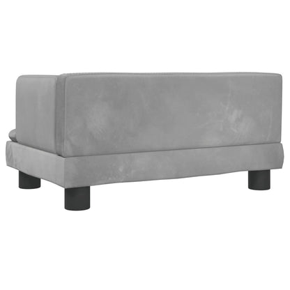 Kindersofa Samt 60x40x30 cm und 80x45x30 cm - Yekta