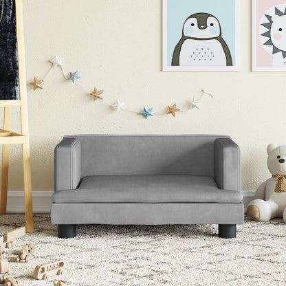 Kindersofa Samt 60x40x30 cm und 80x45x30 cm - Yekta