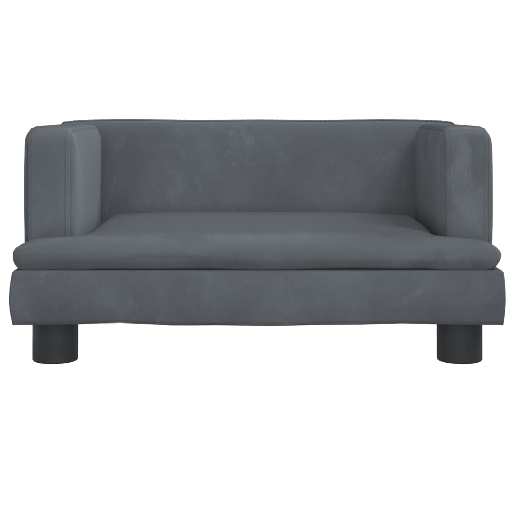 Kindersofa Samt 60x40x30 cm und 80x45x30 cm - Yekta