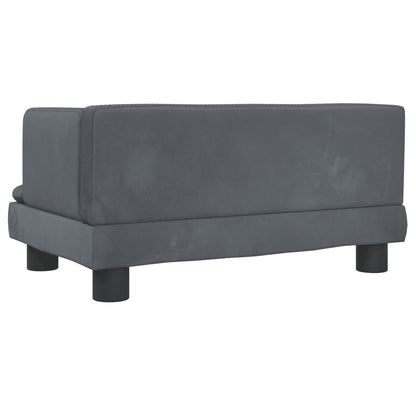 Kindersofa Samt 60x40x30 cm und 80x45x30 cm - Yekta