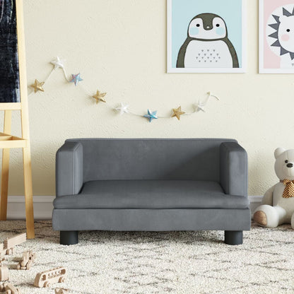 Kindersofa Samt 60x40x30 cm und 80x45x30 cm - Yekta